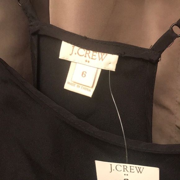 NWT. JCREW BLACK WHITE STRIPE CHIFFON TANK - Picture 5 of 5